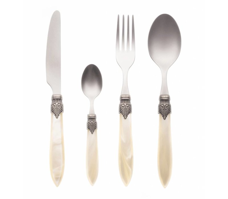 Murano 4-piece Dinner Cutlery Cream