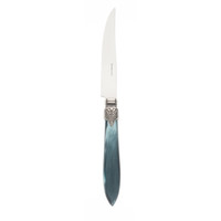 Murano 6 Steak Knives Green in Wooden Box