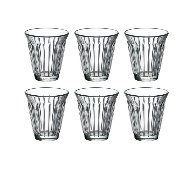Rochère Set 6 Kaffee-/Wassergläser 19 cl Zink