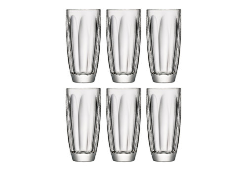 Kom Amsterdam Rochère Set 6 Water/Latte/Long Drink Glasses 35 cl Boudoir