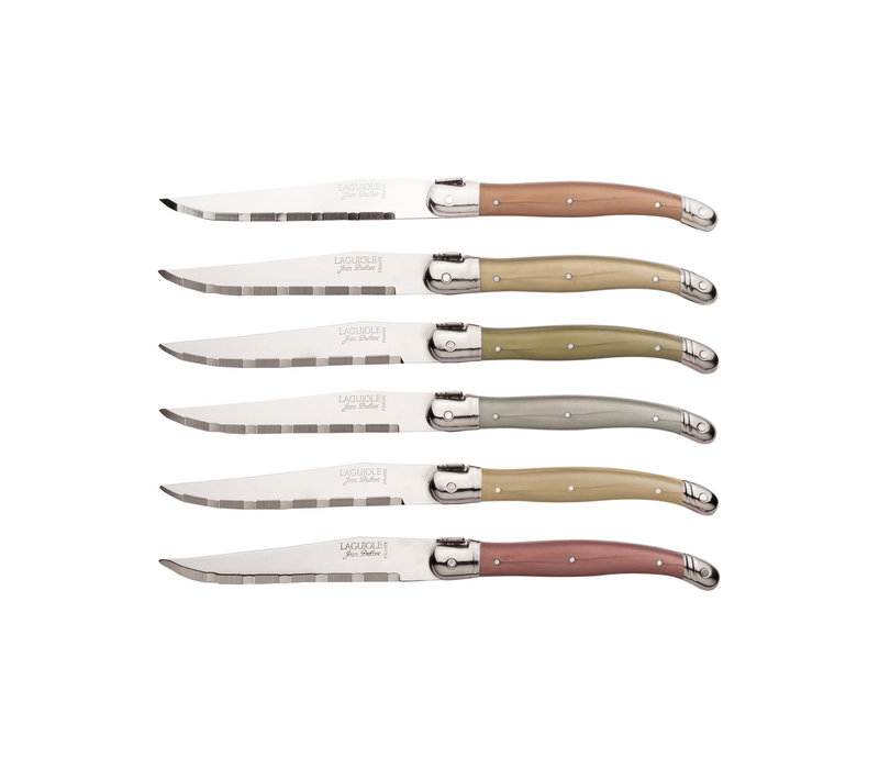 Laguiole 'Classic' Steak Cutlery Set 24-piece Mineral Mix