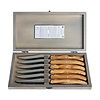 Laguiole Laguiole Classic 6 Steak Knives Olive Wood in Wooden Box