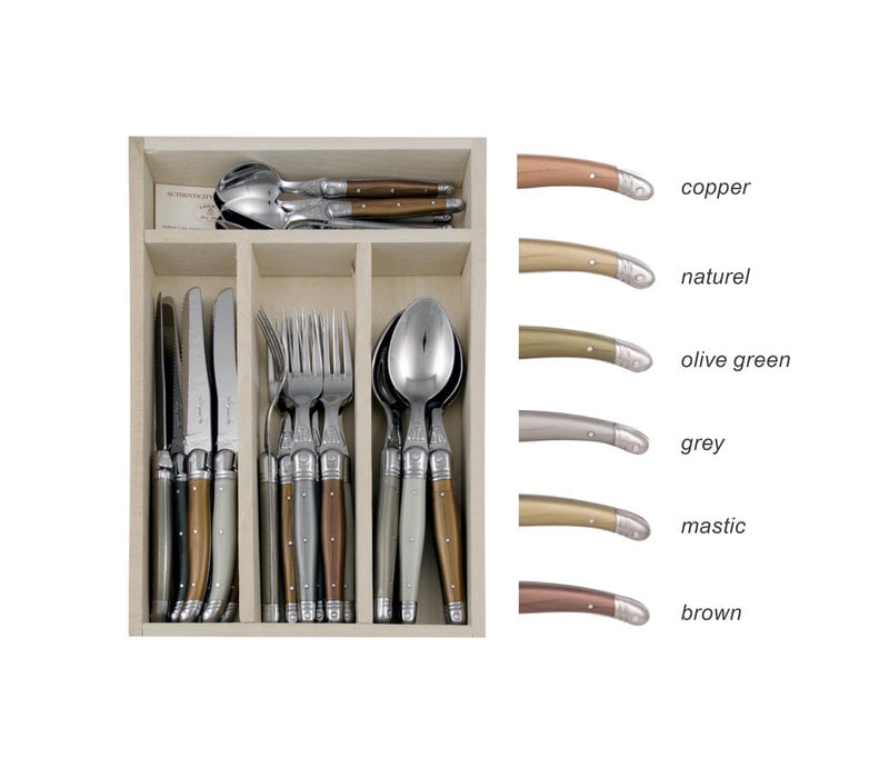 Laguiole Classic Besteckset 24-teilig Mineral Mix