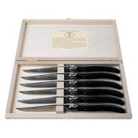 Laguiole Premium 6 Steak knives Wenge Wood