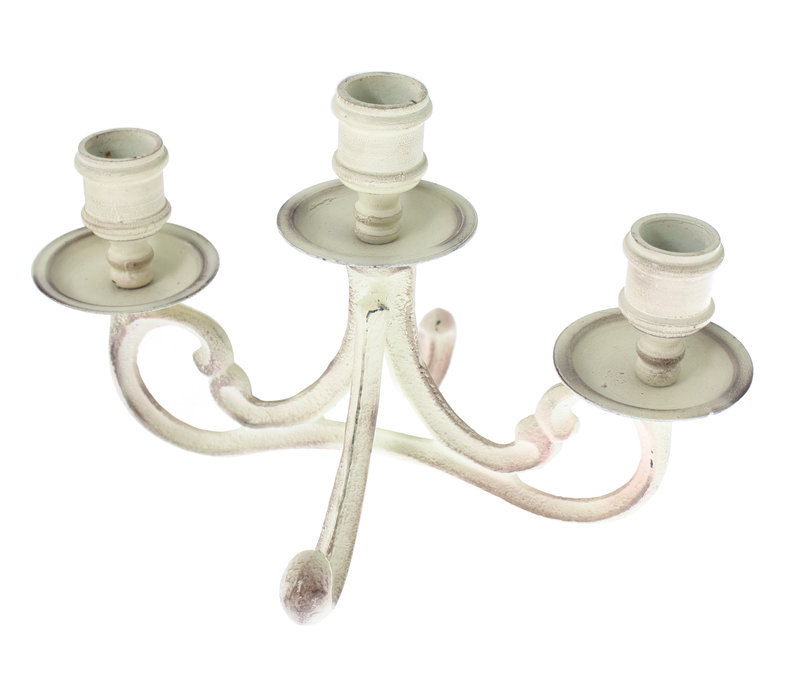 French Kitchen Collection Candle Holder "Antic Cream"