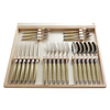 Laguiole Laguiole Premium Steak Besteckset 24-tlg. Leichter Horneffekt