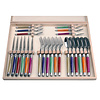 Laguiole Laguiole Premium Steak Besteckset 24-tlg. Regenbogen