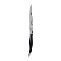 Laguiole Premium 6 Steak Knives & 6 Forks Black