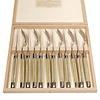 Laguiole Laguiole Premium 6 Steak Knives & 6 Forks Light Horn Effect