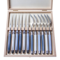 Laguiole Premium 6 Steak Knives & 6 Forks Nordic