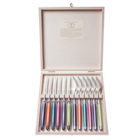 Laguiole Premium 6 Steak Knives & 6 Forks Provence