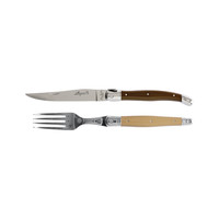 Laguiole Premium 6 Steak Knives & 6 Forks Linen