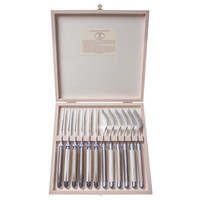 Laguiole Premium 6 Couteaux Steak & 6 Fourchettes Linen