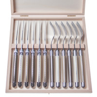 Laguiole Premium 6 Couteaux Steak & 6 Fourchettes Linen