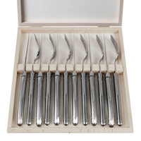 Laguiole Premium 6 Steak Knives & 6 Forks Stainless Steel