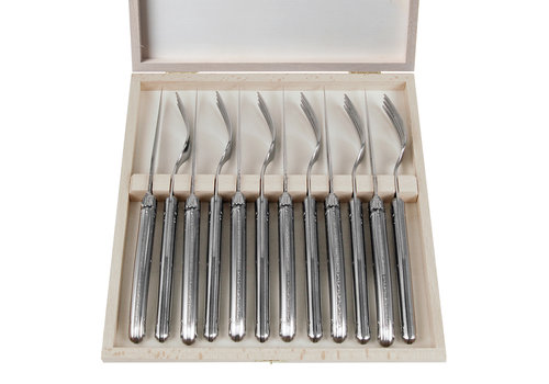 Laguiole Laguiole Premium 6 Steakmesser & 6 Gabeln Edelstahl