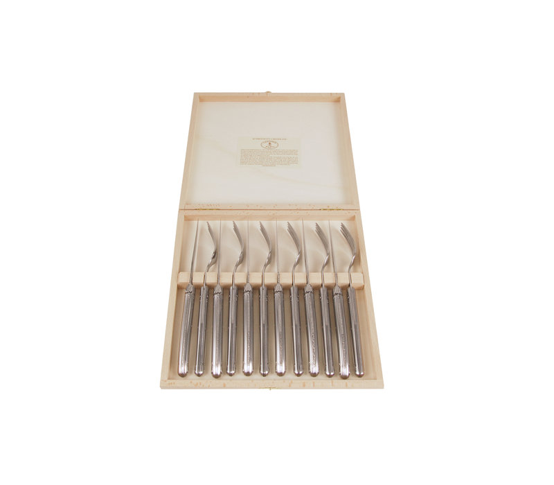 Laguiole Premium 6 Steakmesser & 6 Gabeln Edelstahl