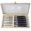 Laguiole Laguiole Premium 6 Steak Knives Black