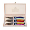 Laguiole Laguiole Premium 6 Steak Knives Rainbow