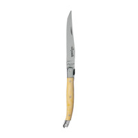 Laguiole Premium 4 Steak Knives Light Horn Effect