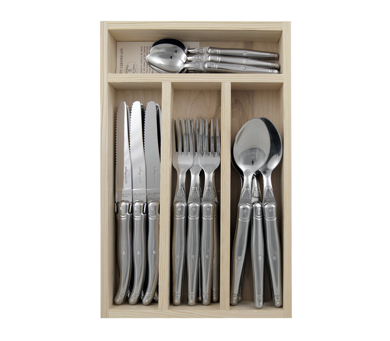 Laguiole Classic Cutlery Set 24-piece Steel
