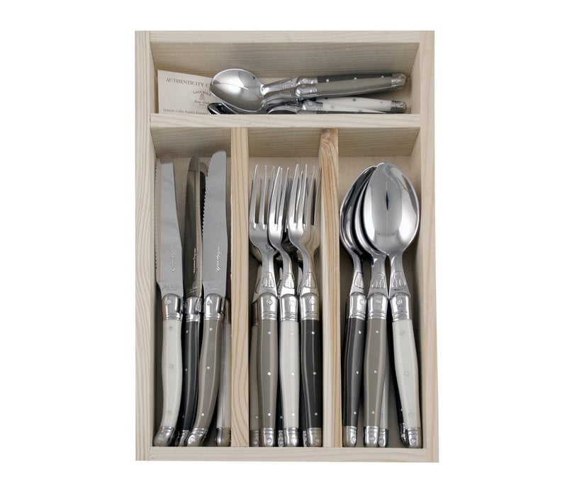 Laguiole Classic Cutlery set 24-piece Linen