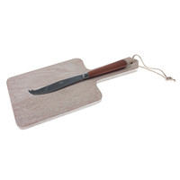 Kastanien Käsemesser Braun mit Käsebrett