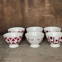 Dépôt d'Argonne 6 Bowls Medium ø13xH8 Mix Red