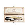 Laguiole Couteau Sommelier Laguiole dans Boîte Cadeau en Bois – Fabriqué à 100% en France | Manche en Effet Corne Clair de Qualité