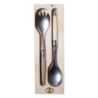 Laguiole Classic Salad Servers Linen