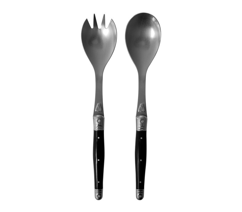 Laguiole Premium Couvert à Salade Noir