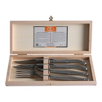 Laguiole Premium 2 Steak Knives & 2 Forks Stainless Steel