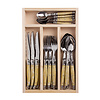 Laguiole Laguiole 'Classic' Steak Cutlery Set 24-piece Light Horn Effect