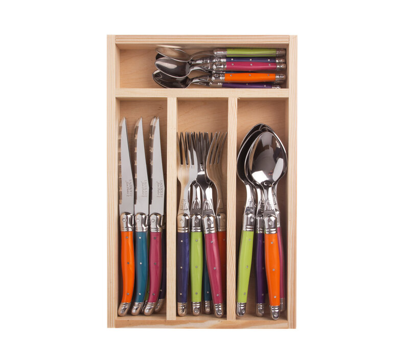 Laguiole Classic Couverts Steak 24 Pièces Provence