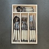 Laguiole Laguiole 'Classic' Steak Cutlery Set 24-piece Ivory Colour