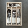 Laguiole Laguiole 'Classic' Steak Cutlery Set 24-piece White