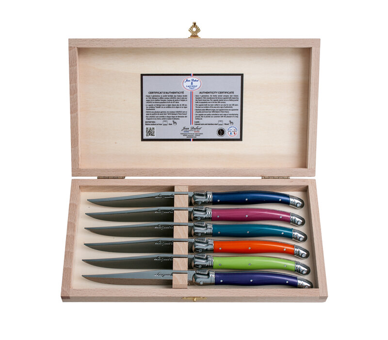 Laguiole Exclusive 6 Steak Knives Provence in Box