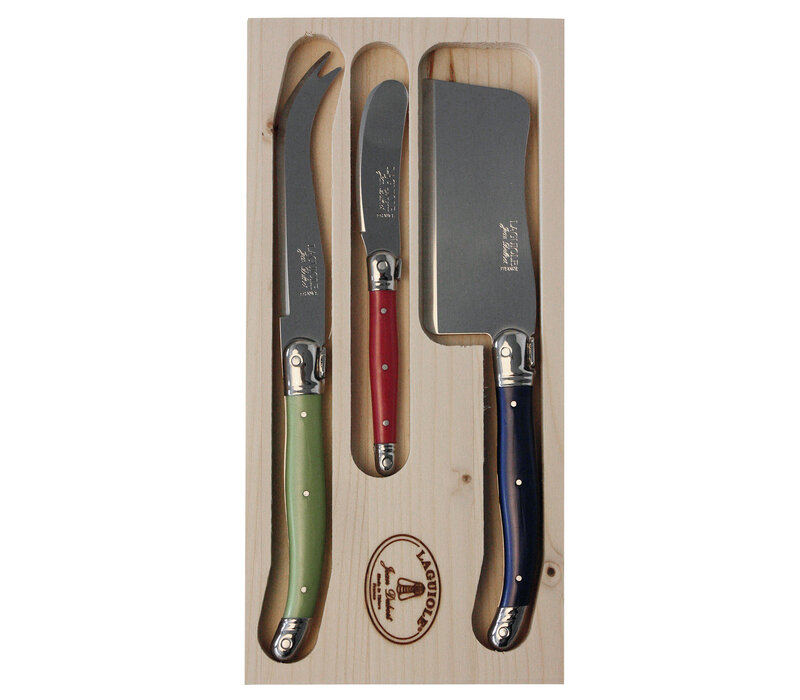 Laguiole Classic 3 Cheese Knives Provence