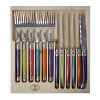 Laguiole Classic 6 Steak Knives & 6 Forks Provence