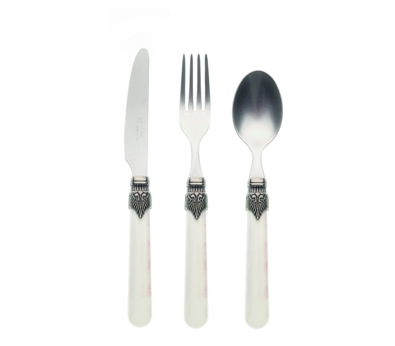 Vintage 3-piece Breakfast Cutlery Ivory