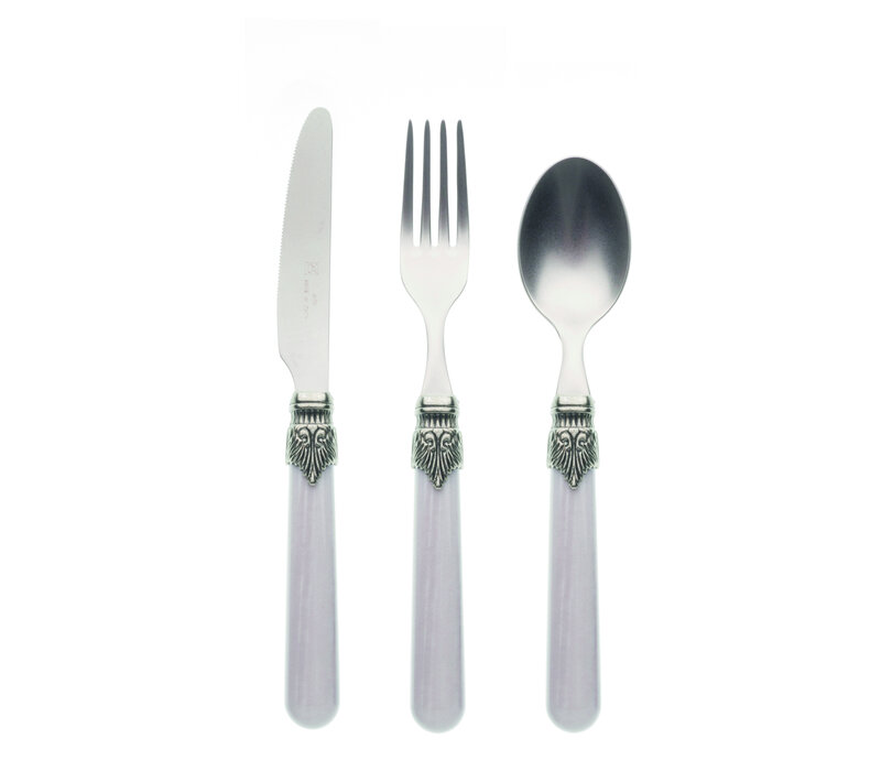 Vintage 3-piece Breakfast Cutlery Smoke Gray