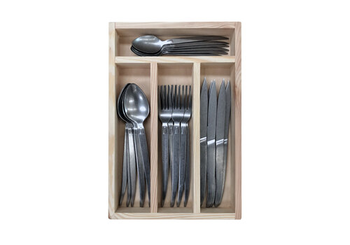 Kom Amsterdam Alcatraz 24 Piece Cutlery Set