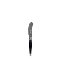 Laguiole Premium 2 Butter Knives & 2 Cheese Knives Black