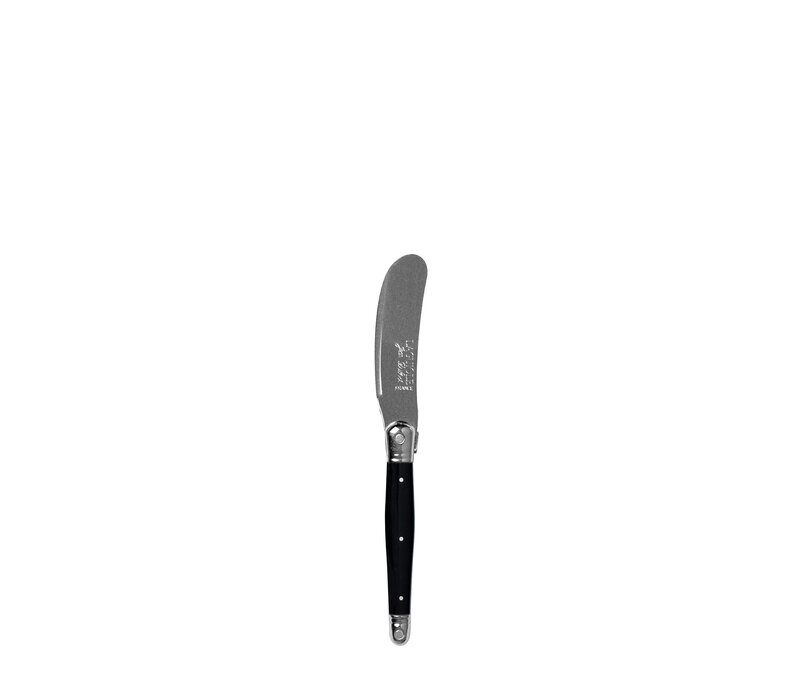 Laguiole Premium 2 Buttermesser & 2 Käsemesser Schwarz