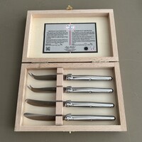 Laguiole Premium 2 Butter Knives & 2 Cheese Knives Stainless Steel