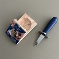 French Classics Porte-huîtres et Couteau à Huîtres Bleu