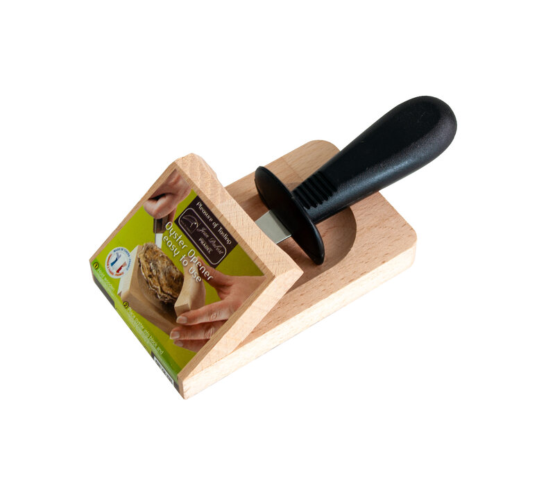 French Classics Oyster Holder & Oyster Knife Black