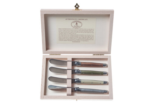 Laguiole Laguiole Premium 4 Small Butter Knives Mineral