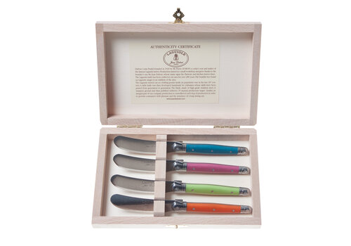 Laguiole Laguiole Premium 4 Small Butter Knives Provence