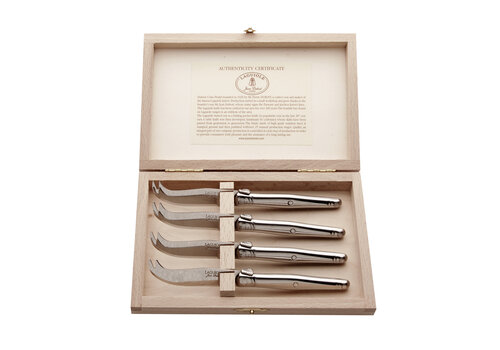 Laguiole Laguiole Premium 4 Small Cheese Knives Stainless Steel